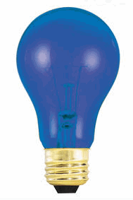 blue light in light bulbs