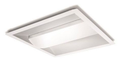 led 2x2 fixture indirect direct light basket center fixtures